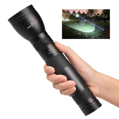 1km Long Range Hand Torch Light Strong Aluminums USB Charging 18650 Rechargeable Powerful Hand Flashlight