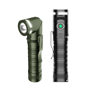 New compact portable  multiple working light 18650 li-ion battery 180 Rotating Head EDC Flashlight