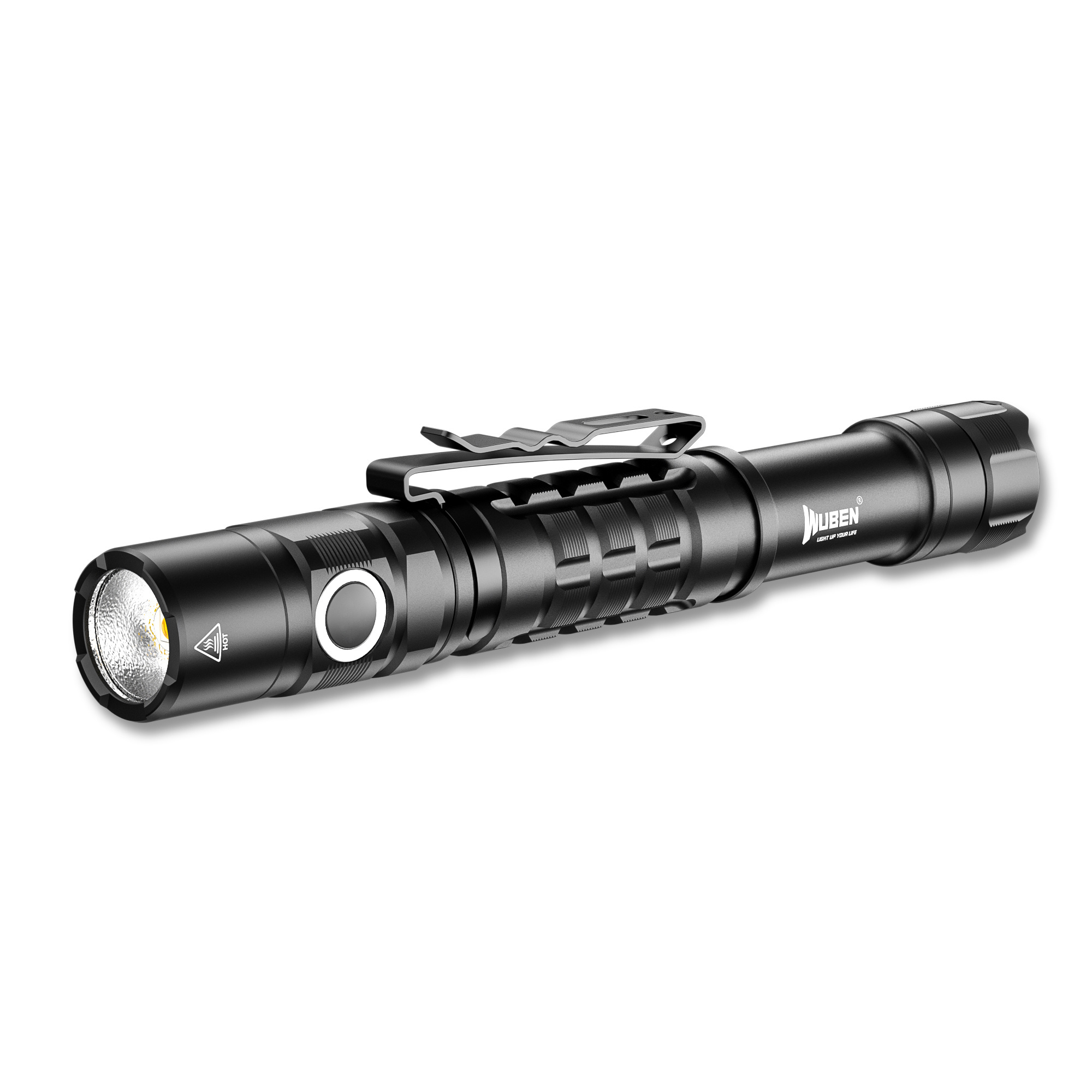 Survival Gear Compact Flash Light Dual Switch 5 Modes Torchlight Waterproof AA Battery Tactical Flashlight