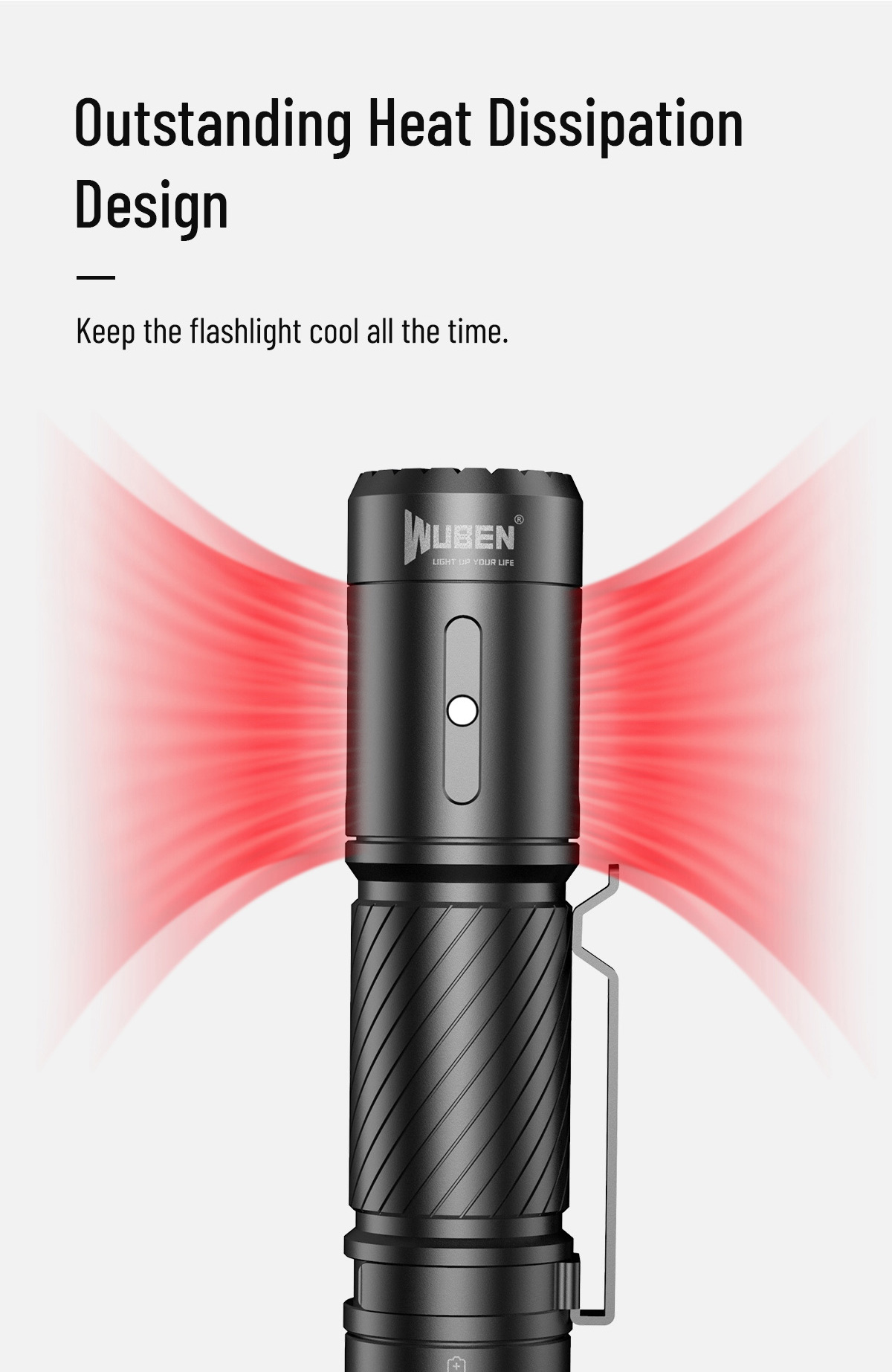 WUBEN C3 OEM CUSTOM EDC Power Tactical linterna fleshlight HIGH LUMEN Rechargeable Flashlight