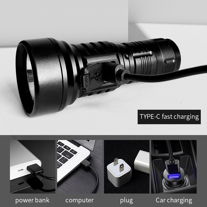 EDC Pocket Portable Small Mini Torch 18350 Rechargeable Flashlight mini led flashlight