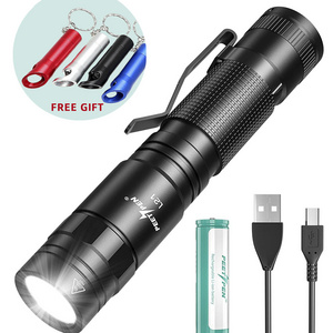 mini portable fishing camping outdoor flash light mini EDC led torch light rechargeable