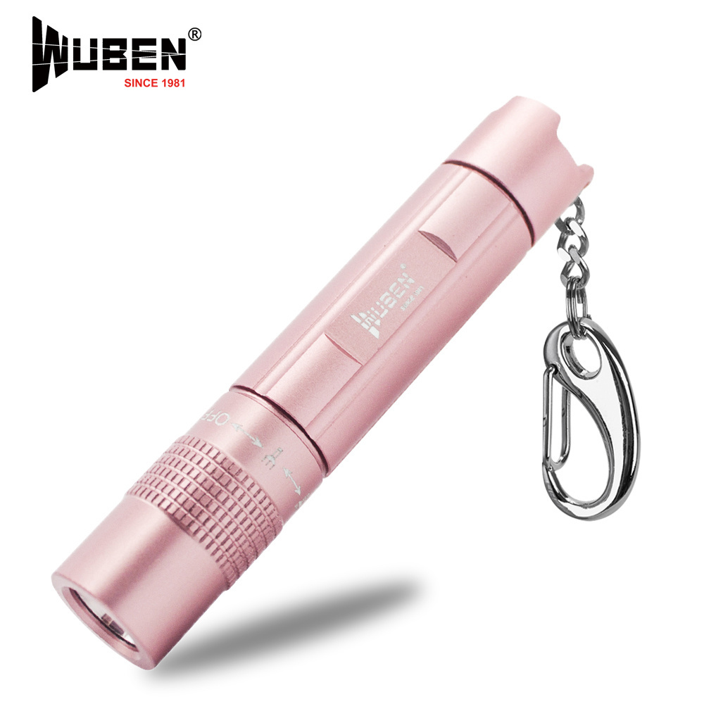 WUBEN E501 USB Rechargeable Key Light Waterproof Torch Pocket Light Mini LED Flashlight