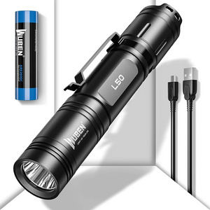 Wuben Powerful 1200 Lumen Flash Light Self Defense Rechargeable High Power Torch Led Tactical Flashlight