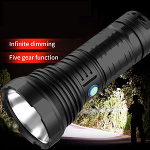 1800 Lumens high power torch light long range powerful LED Rechargeable Flashlight