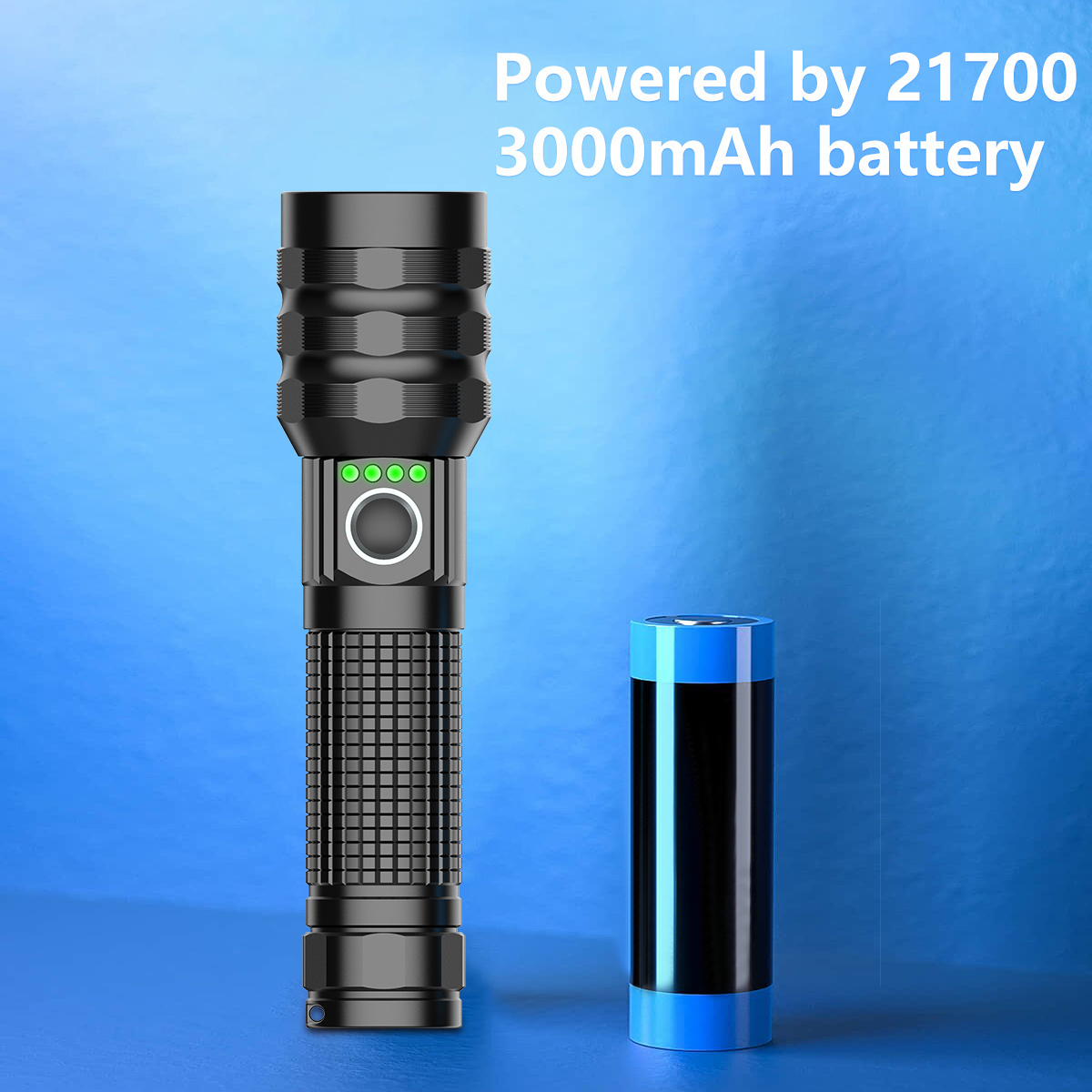 5000 lumen Power Bank Outdoor flashlights camping rechargeable Zoomable powerful flashlight