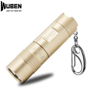 Portable custom Promotional Gift Key Ring Light Led Light  Small Small Flashlight Mini Rechargeable LED Keychain Flashlight