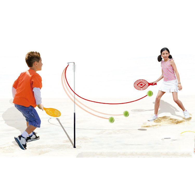 Sport Toys Portable Kids Baby Tennis Training Tetherball Equipment Swing Ball With Racket