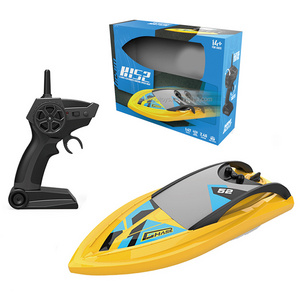 Mini RC Speedboat 1:47 2.4GHz Boat for Boys Radio Controlled Boats with Rechargeable Battery Remote Control Boat for Pool&Lake