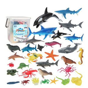 Wholesale Solid PVC Simulation Statue Model Animal Figures Mini Ocean Toys Figures Animal Figurines