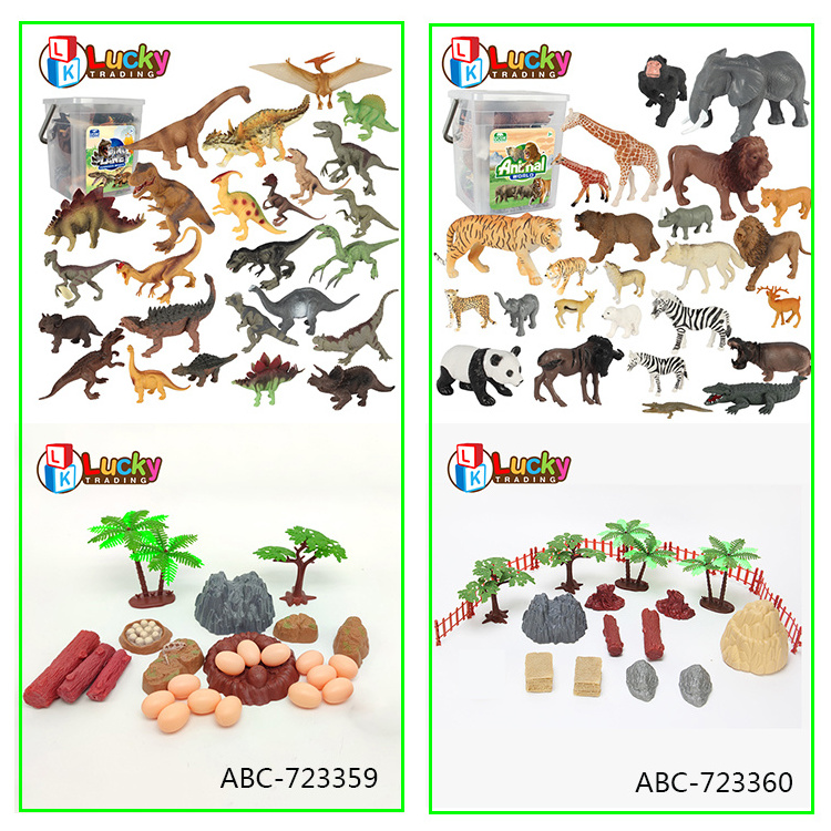 Wholesale Solid PVC Simulation Statue Model Animal Figures Mini Ocean Toys Figures Animal Figurines