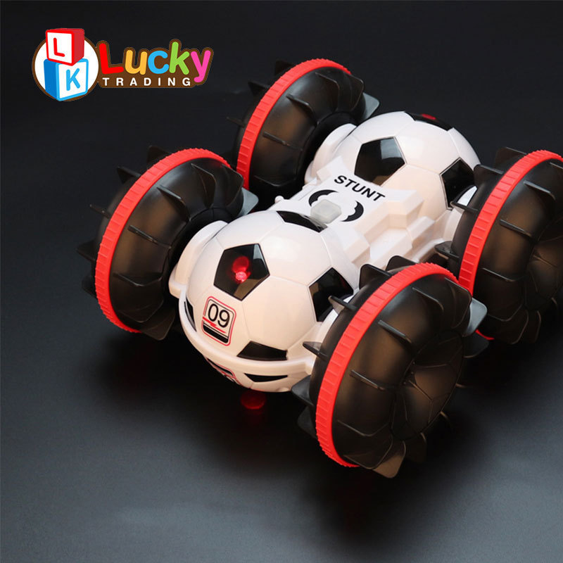 2.4G Stunt Waterproof Two Sided Tank Toys Amphibious Four Wheel Drive Radio Control Stunt Car