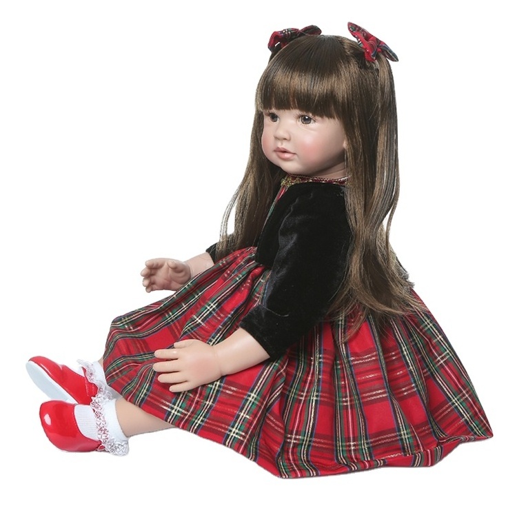 55cm Baby Doll Big Size Reborn Toddler Girl  Doll Toys Reborn with Long Hair Realistic Baby Dolls