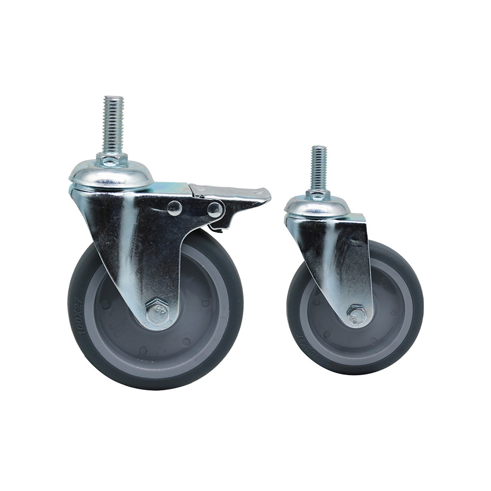 2.5 inch 2 inch 3 inch 4 inch 5 inch industrial 125mm medium duty fixed swivel castor wheels 2