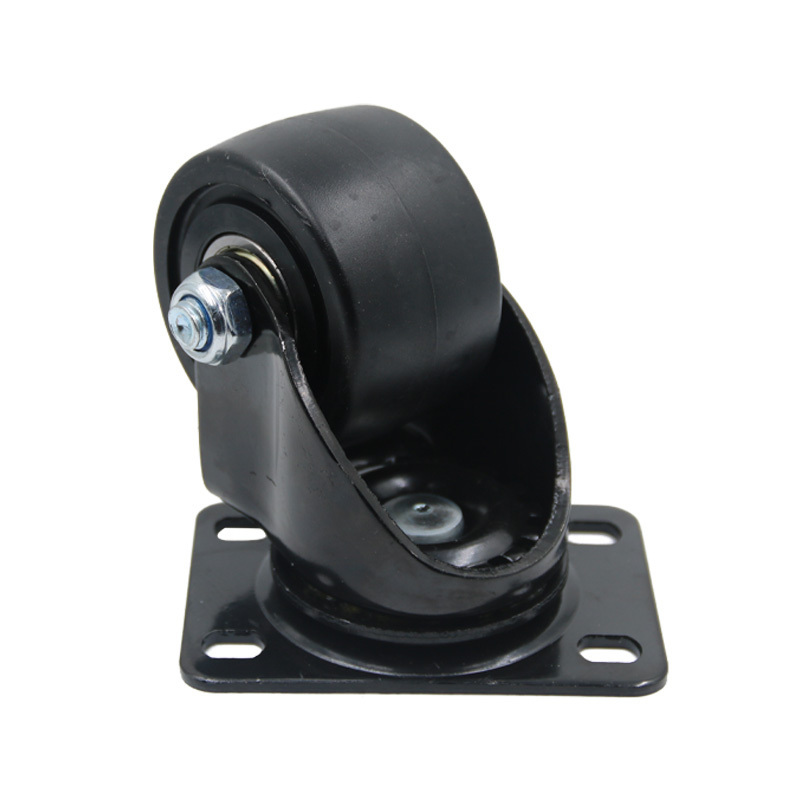 Factory  Wholesale Industrial 1.5/2/2.5/3 Workbench Black Castor Wheel Rubber Heavy Duty Swivel Caster Wheel With Brake