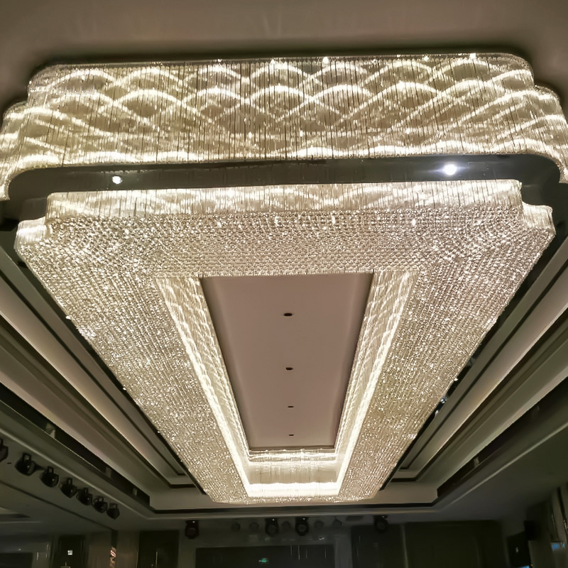 Custom K9 Large Modern LED Crystal Chandelier Lighting Banquet Ceiling Light 80 Nordic Chandelier