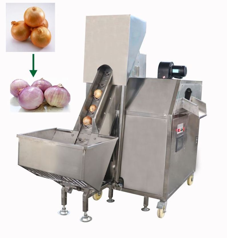 One belt onion peeling machine price onion peeler