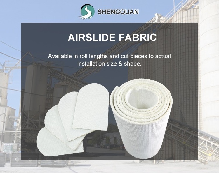 Air chute air slide fabric canvas belt for cement works