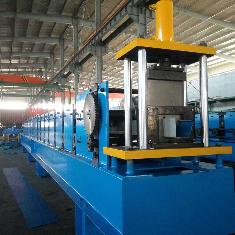 High Frequency Galvanized Steel Metal Downspout Water Gutter Making Roll Forming Machine