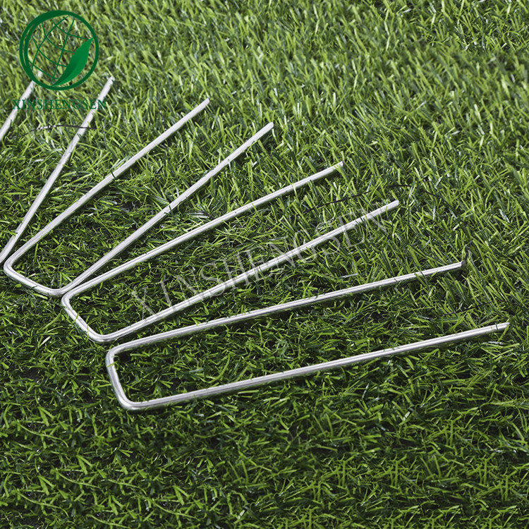 u steel shaped nail ground for artificial grass landscaping galvanized garden pegs garden stakes peg