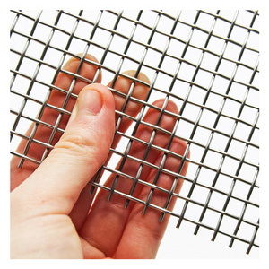 Wholesale Galvanized Plain Woven Wire Mesh 2 4 6 8 Mesh Stainless Steel Square Wire Mesh for Filter