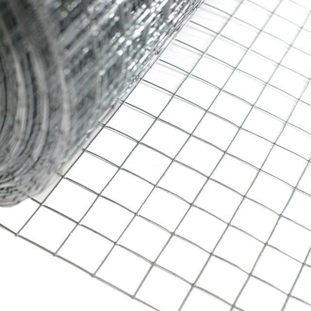 Hardware Cloth 1/2 inch 48inx50ft 19Gauge Galvanized After Welded Cage Mesh Roll Square Chicken Wire Netting Rabbit Fence