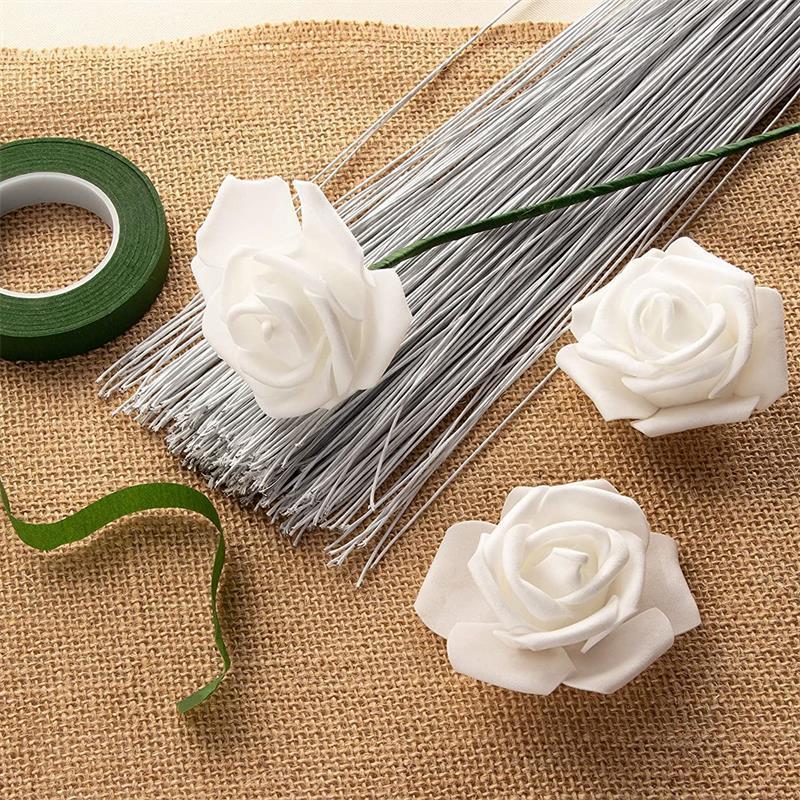 Flexible colored wire for DIY Craft gardening metal wire 22 Gauge green floral wire