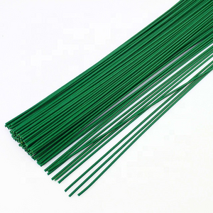 Flexible Floral Paddle Wire 22 Gauge Green Loop Tie Wire Binding Coated floral wire