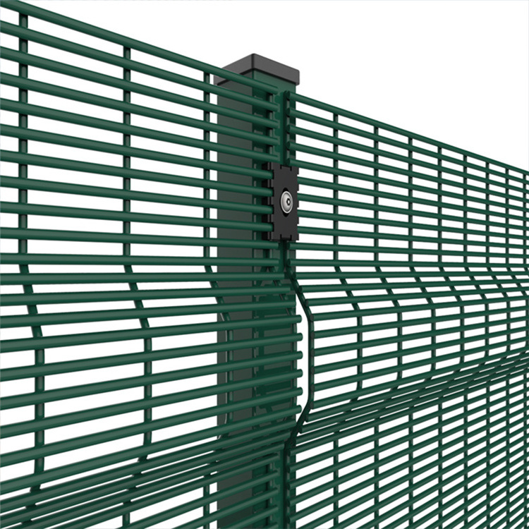 1.8m*2.4m Galvanized PVC Coated Clearview Anti Climb Fence 358 Fence High Security Fence