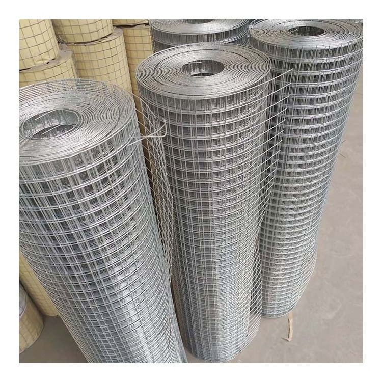 Hot dipped galvanized welded iron wire mesh 1''x 1'' 1''x1/2'' after welded wire mesh fence roll for bird cage