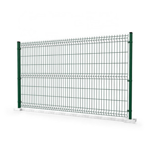 Best Selling Easy Installation garden security perimeter 3d curved iron wire mesh fence peach shape post fencing