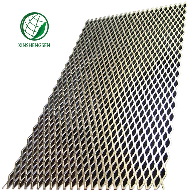 Galvanized / aluminum diamond hole trailer flooring expanded metal mesh for security door