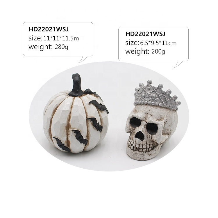 halloween pumpkin skeleton home outdoor decor pumpkin figurine Halloween decorations