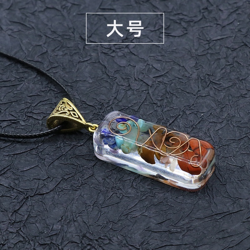 Wholesale Orgonite Energy Pendant Orgone Pipe Pendants Crystal Pendant Necklace for gift