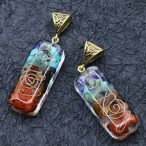 Wholesale Orgonite Energy Pendant Orgone Pipe Pendants Crystal Pendant Necklace for gift