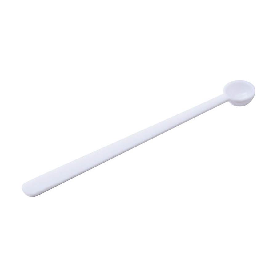 0.1ML 0.5ml White Round Medical Mini Plastic Measuring Spoon Scoops