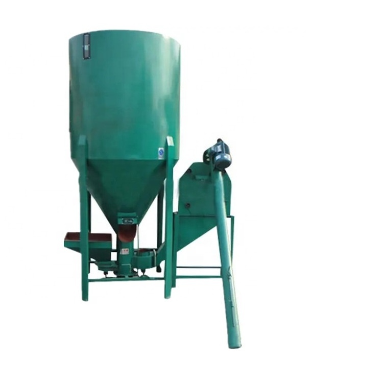 Full Automatic animal feed Grinder And Mixer chicken cattle pig feed crushing and mixing machine