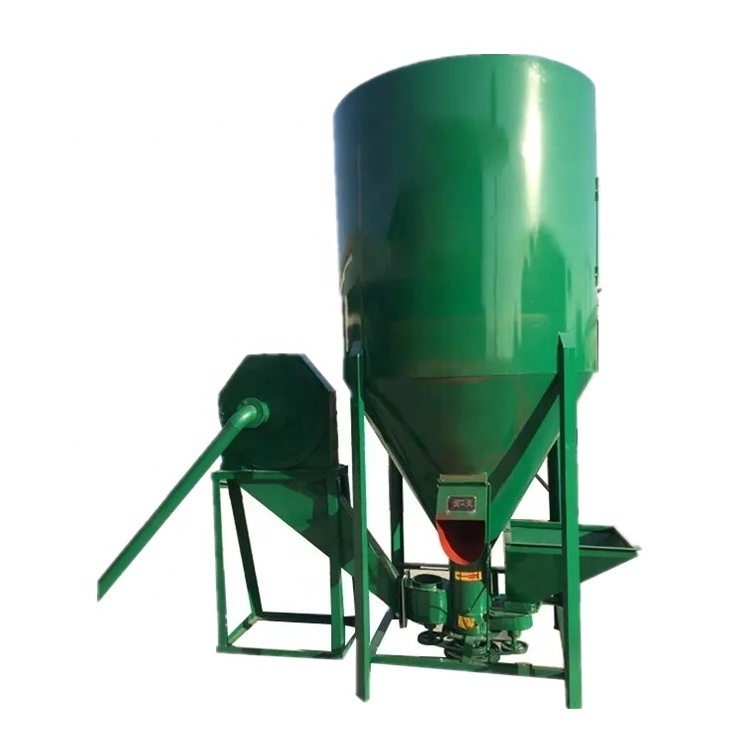 Full Automatic animal feed Grinder And Mixer chicken cattle pig feed crushing and mixing machine