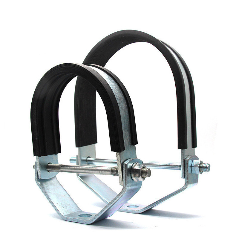 Clamp with rubber band split clamp for fan stainless steel rubber lined p clips coated rubber insulated hose clamp