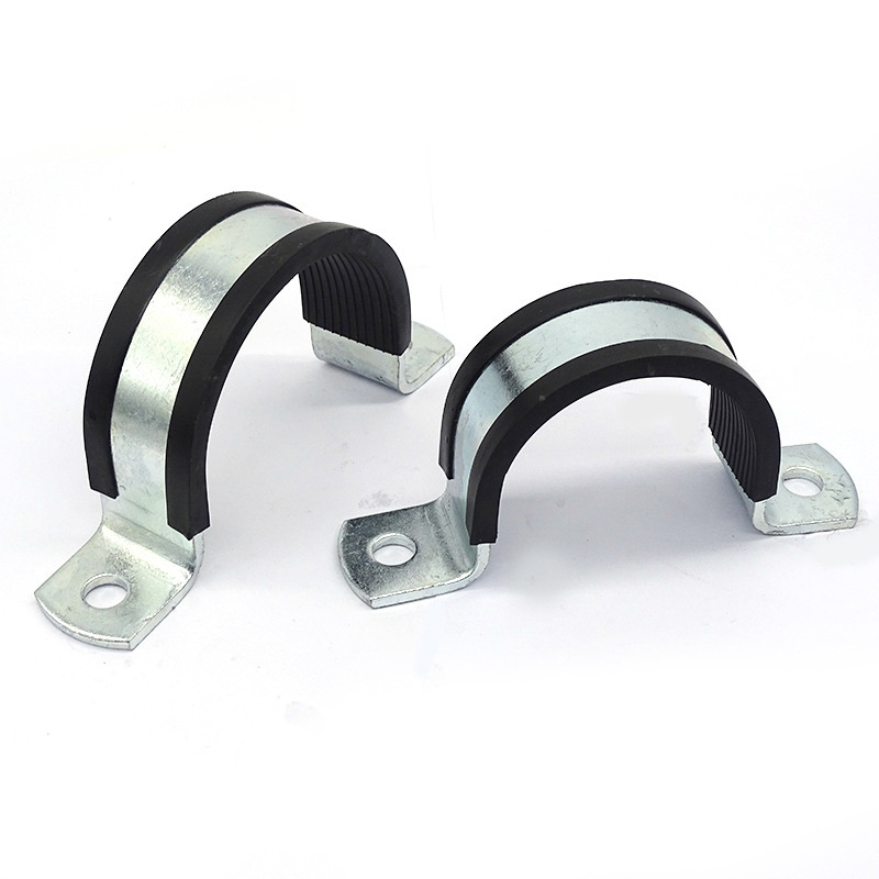 6 inch stainless steel abrazadera quick fist lined unistrut clamps silicone pipe rubber clamp clamping pipe with rubber