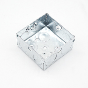 3x3 and 3x6  4x4 steel gi box junction box electrical galvanized metal 2 gangjunction box us