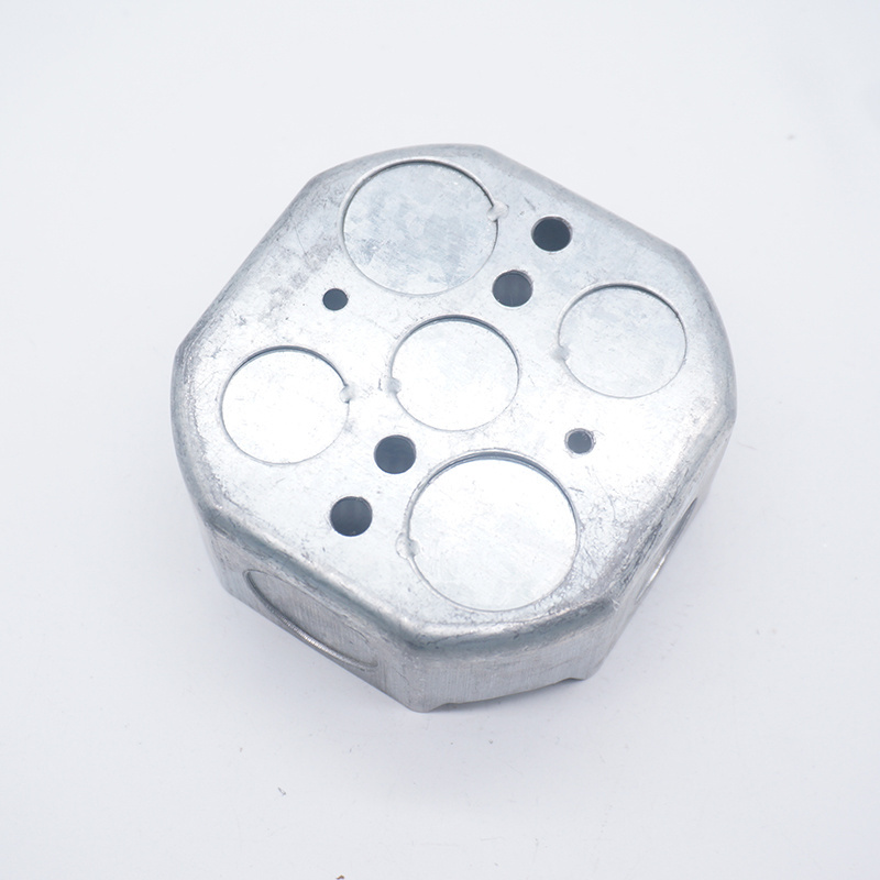 3x3 and 3x6  4x4 steel gi box junction box electrical galvanized metal 2 gangjunction box us