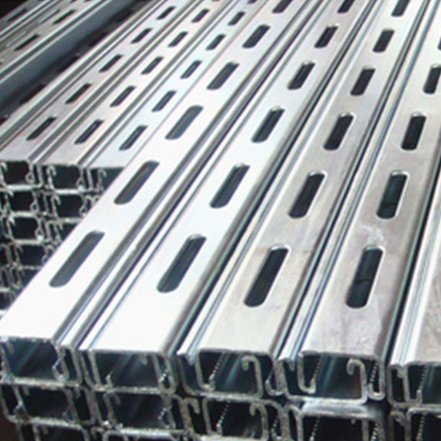 Hot Dip Galvanized Steel Slotted Strut Channel with CE( C Channel, Unistrut, Uni Strut Channel)