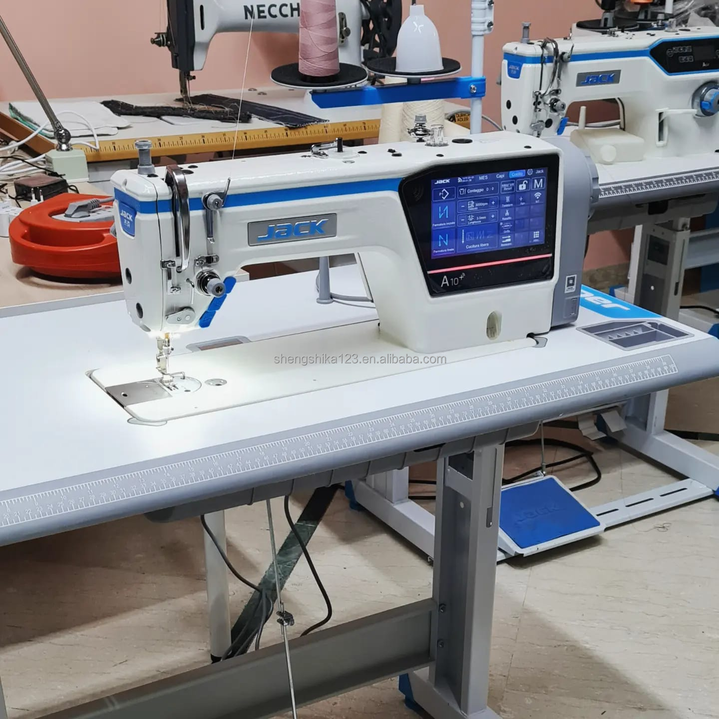 2023 New Jack A10+ Full Touch Screen Automatic Thread Trimming and Presser Foot Lifting Silent Digital Backstitch Sewing Machine