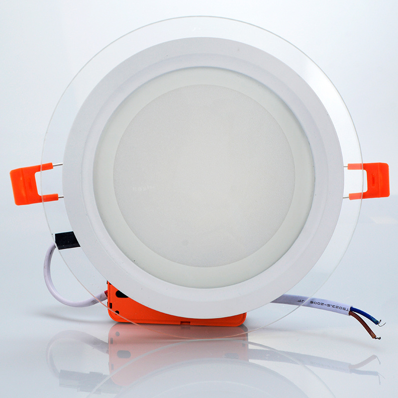 recessed plastic round flat slim thin smd 6W 9W 12W 18W 24W ceiling led panel light downlight