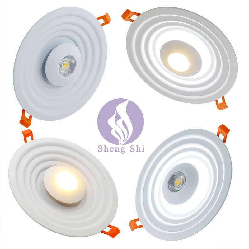 Hot Sale smart downlight 4 inch 5W round white COB SMD Hotel ceiling spot light recessed ceiling down lights