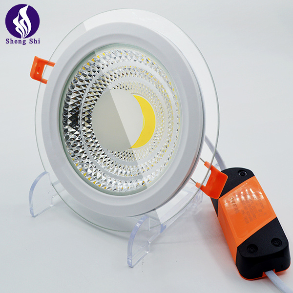 led downlight 4.5 inch 12W round aluminum white COB Hotel  ceiling spot light recessed  led surface mount downlight