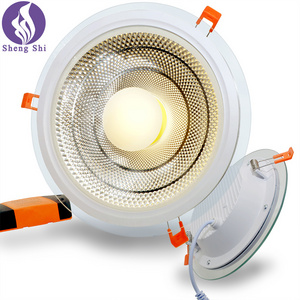 led downlight 4.5 inch 12W round aluminum white COB Hotel  ceiling spot light recessed  led surface mount downlight