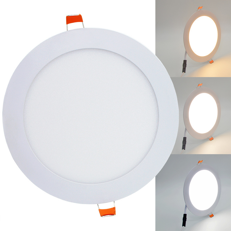 Square-guided downlight 3W 6w 9W 12w 18w 24w  ultra-thin dimmable panel lamp led ceiling panel light