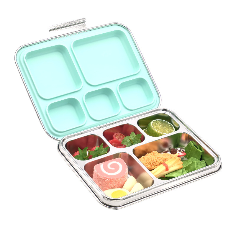 SSPH Kids Stainless Steel Lunch Box Reusable Children Bento Lunch Box 304 stainless steel lunchbox for kids School Office